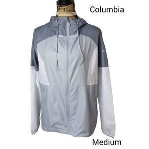 Women's Lightweight Hooded Jacket M Columbia Side Hill Windbreaker M NWOT